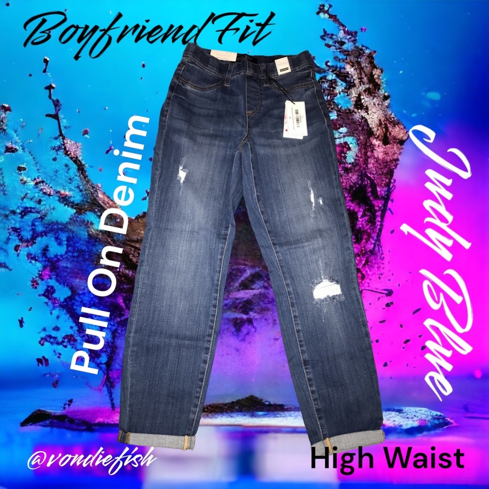 Judy Blue 1/25 Pull On Boyfriend Fit